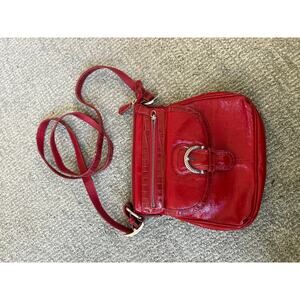 Brighton, red leather purse, Crossbody bag